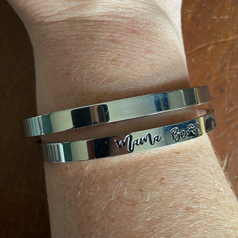 Silver Engraved Bracelets